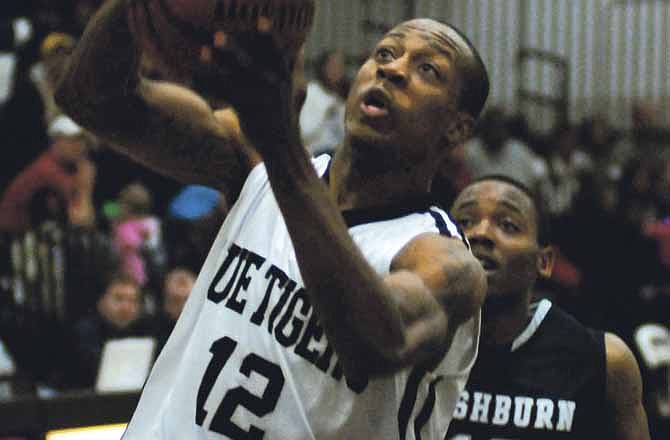 Cedric Ridle leads the Lincoln Blue Tigers in scoring this season at 17.4 points and rebounds with 7.4 per game. 