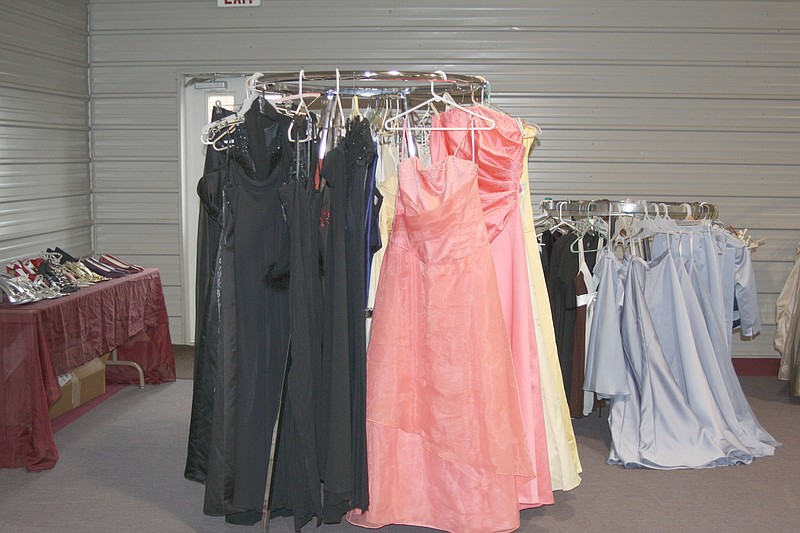 One hundred dresses have been donated to Bonsall's Prom Dresses for Loan project, as well as 20-25 pairs of shoes and even five wedding dresses.