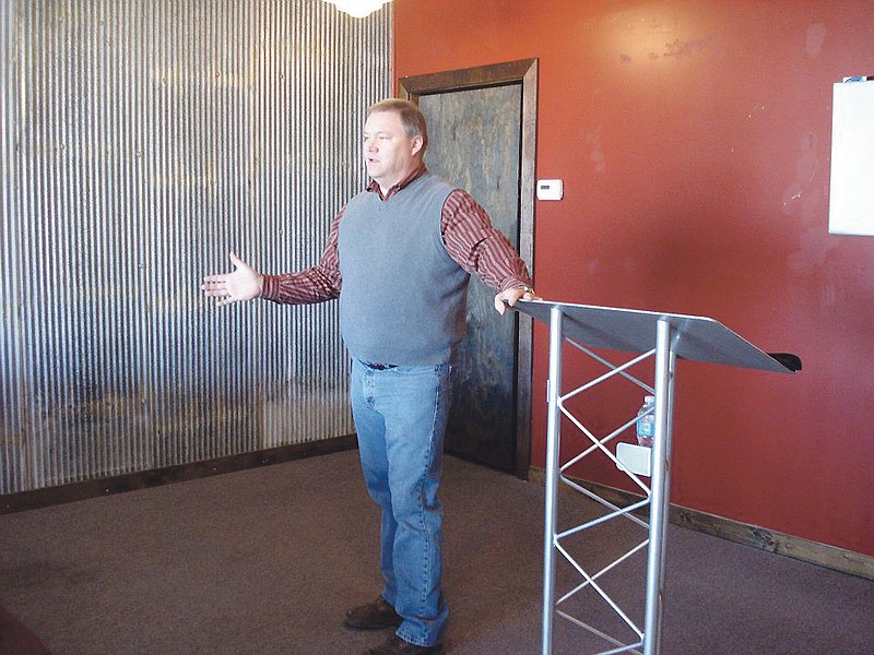 Pastor Larry Salings presides over his congregation at Vision Church, located at 600 Fulton Commons. The church occupies the building formerly used by J.C.'s Restaurant.