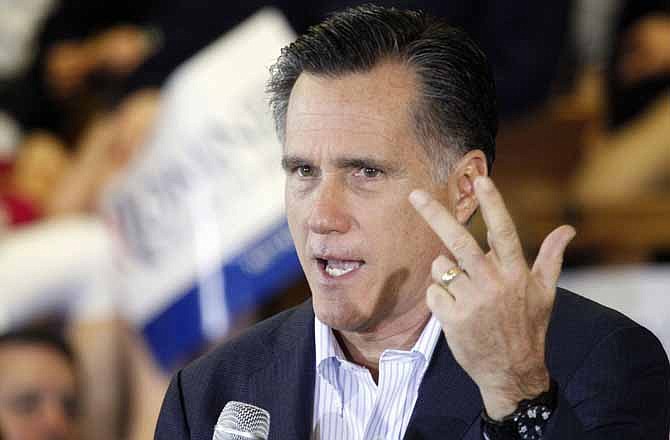 Republican presidential candidate, former Massachusetts Gov. Mitt Romney speaks at the Mississippi Farmers Market in Jackson, Miss., Friday, March 9, 2012. 