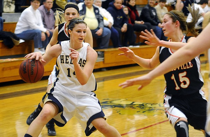 Helias senior Olivia Hackmann has been selected as the Class 4 girls player of the year by the Missouri Basketball Coaches Association.