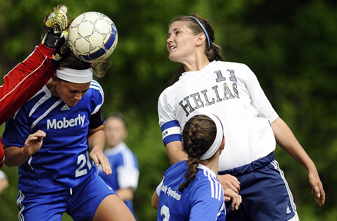 Kaitlin Brauner (No. 11) and the Helias Lady Crusaders will take on the Jefferson City Lady Jays tonight at the 179 Soccer Park.