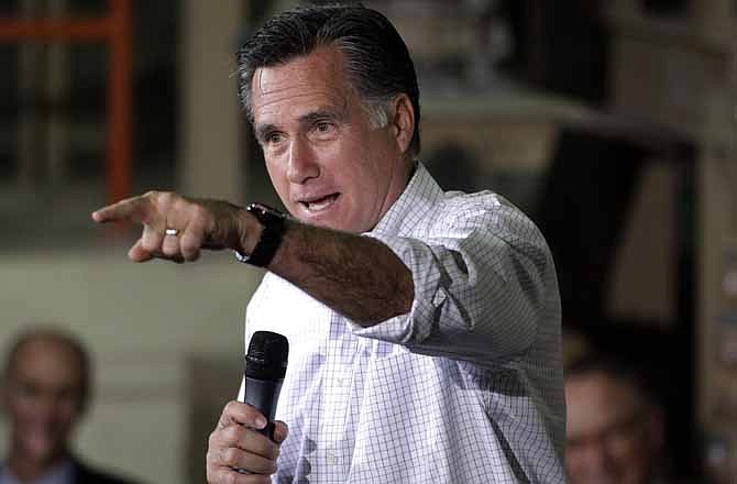 Republican presidential candidate, former Massachusetts Gov. Mitt Romney speaks at a campaign stop in Pittsburgh, Pa., Friday, May 4, 2012.