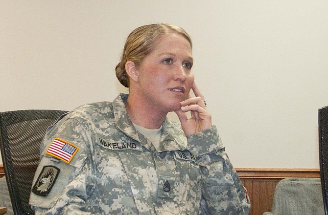 After the experience of a deployment and several years as a soldier, Staff Sgt. Stephanie Wakeland has set a personal goal of making the Missouri National Guard her career. 