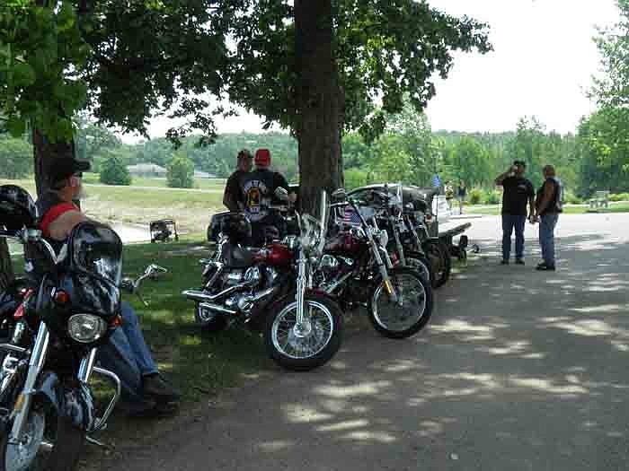 Many bikes were on display in competition at the Grace Living Center Bike Show held Saturday, May 19, at Proctor Park, California.