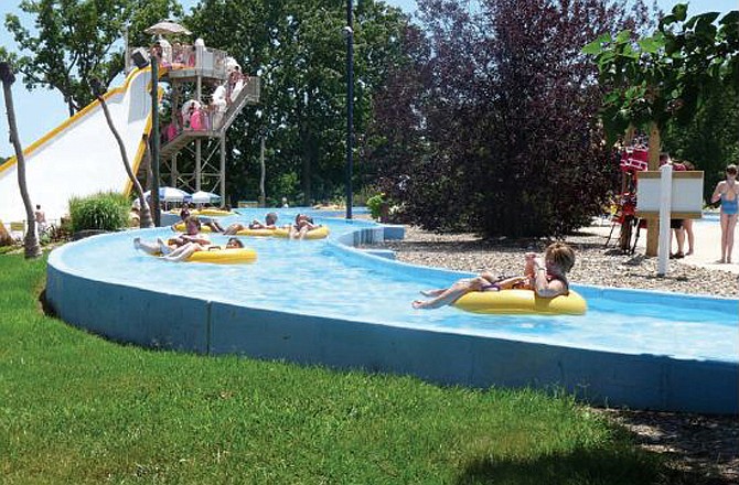 The Lazy River at Big Surf Water Park allows visitors to relax in between thrills. 