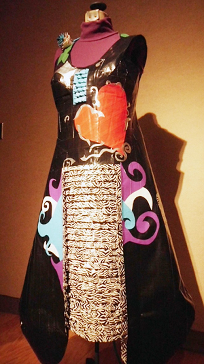 The "Best in Show" WWU award for a duct tape prom dress went to Jenny Eisenhofer, a Fulton High School sophomore.