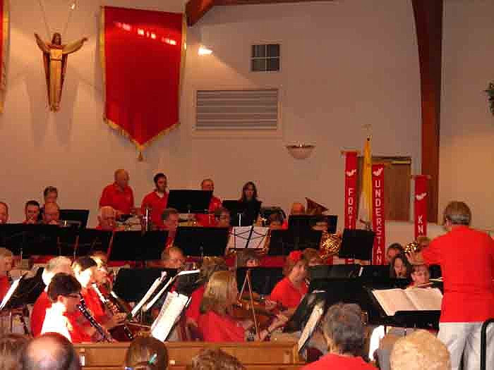 The Lake Area Community Orchestra performs "Defying Gravity" during their Summer Concert Series Kickoff Concert held Tuesday, May 29, at St. Michael's Catholic Church, Russellville.