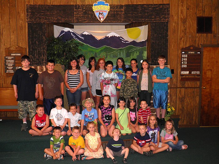 Enon Baptist Church averaged 31 children and 20 adults for its "Sonrise National Park" Vacation Bible School held Sunday, June 3 through Thursday, June 7.