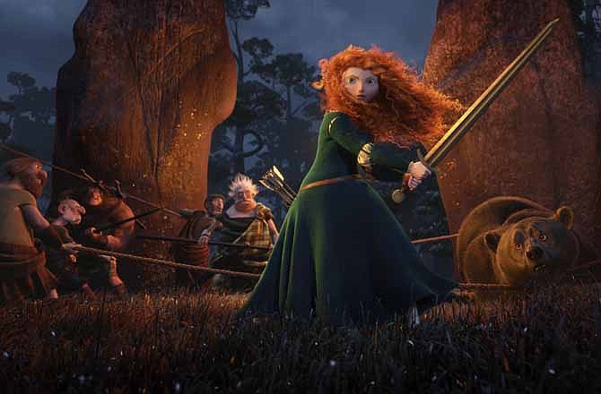 In this undated publicity image released by Disney/Pixar, Princess Merida, (voice by Kelly Macdonald), is shown in the 3D computer animated Disney/Pixar film, "Brave," releasing June 22, 2012 in North America. Pixar's first female protagonist, Princess Merida, is determined to forge her own future. 
