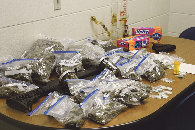 A drug raid on Wednesday resulted in a large amount of marijuana and other drugs valued at approximately $39,000.