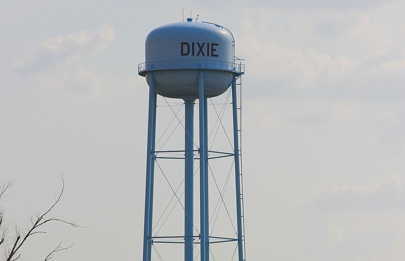 The Dixie water tower is one of four towers that serve Water  District No. 1 in Callaway County. The district has requested voluntary water conservation due to the current drought.