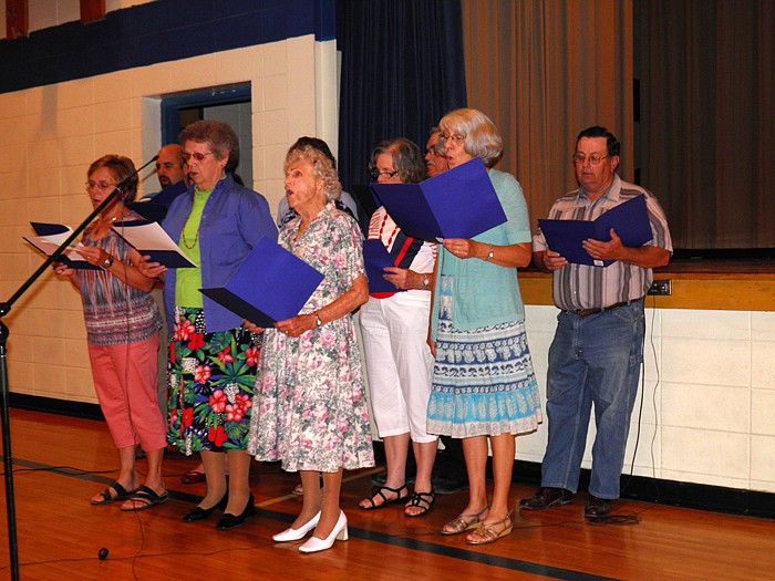 Jamestown Baptist Church performs a music special during the Jamestown Community Service held Sunday, July 8.