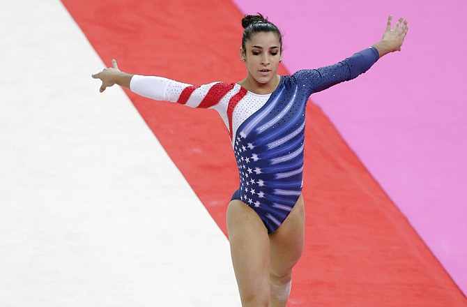 U.S. gymnast Alexandra Raisman performs her floor routine Tuesday in London on her way to a gold medal.