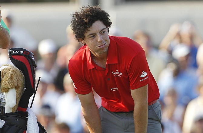 Rory McIlroy reacts after his victory Sunday at PGA Championship in Kiawah Island, S.C.