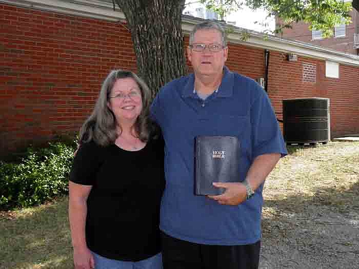 New Mount Pleasant Baptist Church Pastor Bill Romans with wife Sharon.