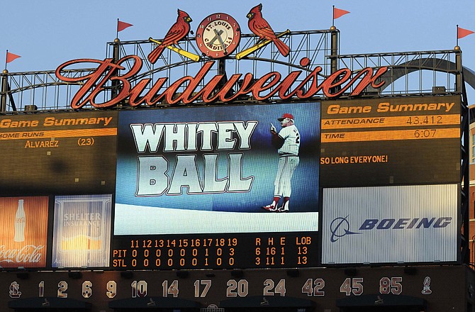 The scoreboard tells the story Sunday at Busch Stadium - the Pirates defeated the Cardinals 6-3 in 19 innings in a game that lasted six hours and seven minutes.