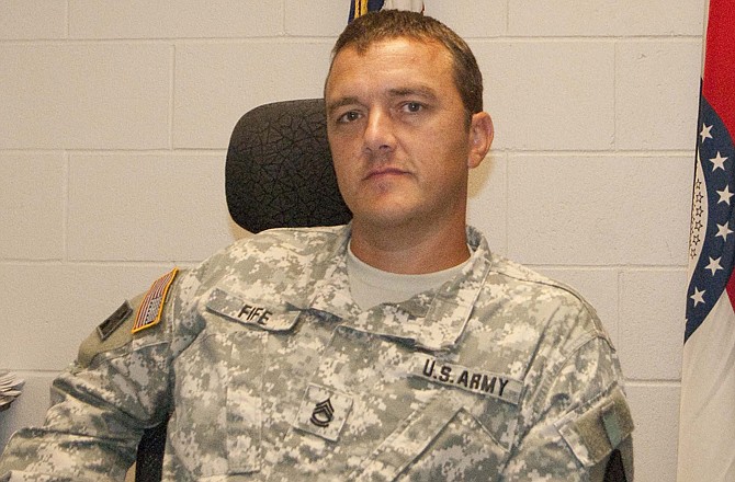 Sgt. 1st Class Seth Fife explains that not only has service in the Missouri National Guard provided the opportunity to serve the country, but given his family financial stability.