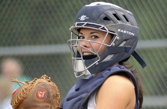 Hailey Weavers returns at catcher for the Helias Lady Crusaders this season.