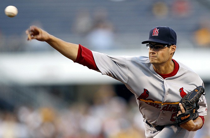 Cardinals starting pitcher Joe Kelly comes to the plate during Wednesday's 5-0 loss to the Pirates. 
