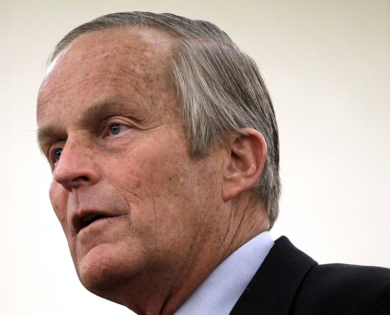 Missouri Republican Senate candidate Rep. Todd Akin speaks Tuesday during a news conference in St. Louis. A conservative fundraising group endorsed embattled Akin on Thursday and said its membership had pledged $290,000 to help replenish the Republican's financially strapped campaign against Democratic Sen. Claire McCaskill.