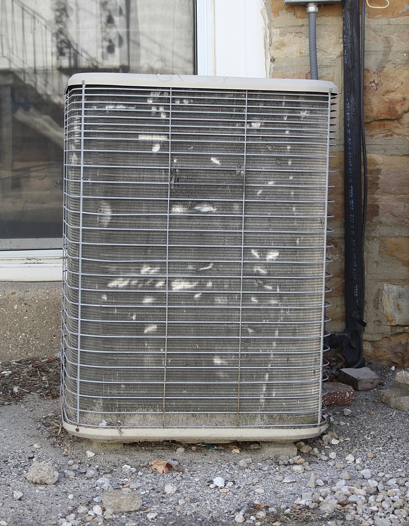 Outdoor air conditioning units like these have been the targets of a recent string of thefts in Holts Summit and elsewhere in Callaway County. Thieves steal compressors, copper piping and other valuable components, and the Holts Summit Police Department is turning to the public for tips.