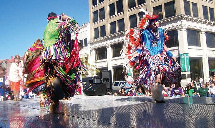 The Order of the Arrow, Wiechcheu Chapter Dancers perform during the 2011 Multicultural Fall Festival in downtown Jefferson City. This year's festival will be Saturday from 10 a.m. to 3 p.m. 

