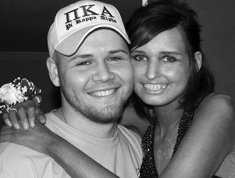 Ryan and Lyndsey Ellis. Ryan's fraternity, William Woods' Pi Kappa Alpha, will donate half the proceeds from their annual golf tournament to the National Scleroderma Foundation in honor of Lyndsey, who passed away from complications of the disease in 2010.