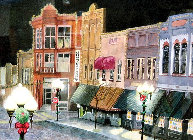 Fulton residents interested in supporting a building fund to construct a new Fulton animal shelter can buy $1 raffle tickets to win a donated painting by Fulton artist Wayne Legge. The raffle winner can choose either a print of downtown Fulton during Christmas or an original commissioned painting of his or her home by Legge.