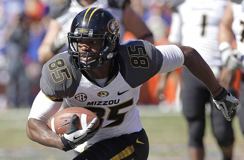 Missouri wide receiver Marcus Lucas runs with the ball during a game earlier this month against Florida. The Tigers host Syracuse on Saturday.