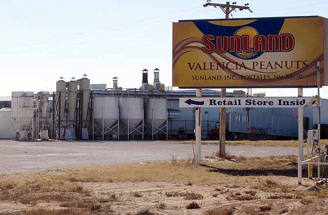 This Nov. 27, 2012 file photo shows the Sunland Inc. peanut butter and nut processing plant in eastern New Mexico, near Portales, which was shuttered after a salmonella outbreak that sickened dozens.