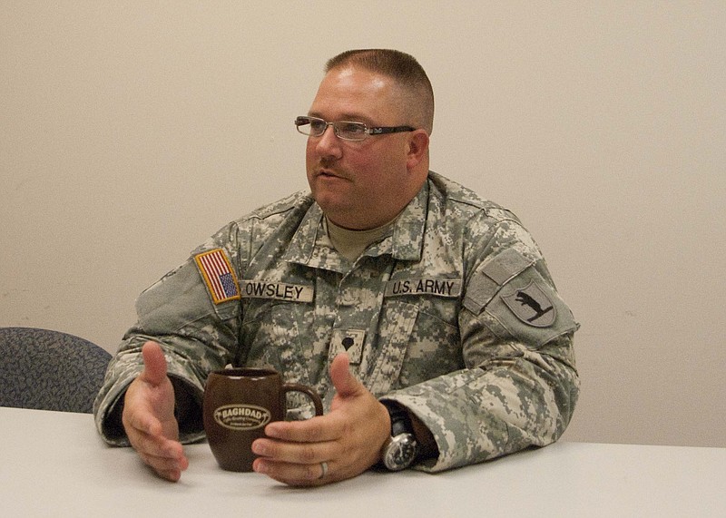 Spc. Joe Owsley, Jefferson City, joined the Missouri National Guard two weeks prior to his 38th birthday. Despite his late start to military service, the former police officer notes, "There is no place I'd rather be at this point in my life." 
