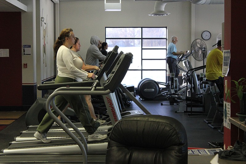 Exercisers filled the treadmills, ellipticals and other machines Wednesday at the YMCA of Callaway County. The YMCA is gearing up to host their annual Lifestyle Challenge, designed to encourage area residents to get more fit.