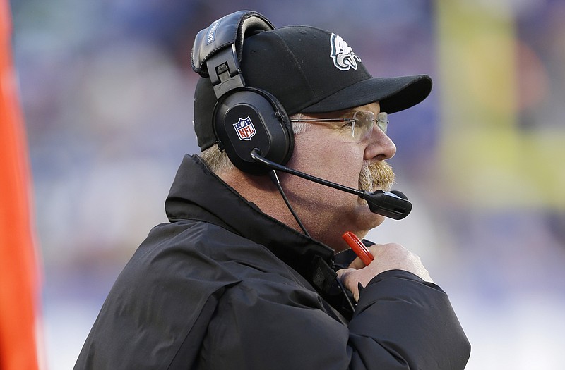 The Chiefs talked to Andy Reid about their head coaching position Wednesday in Philadelphia.