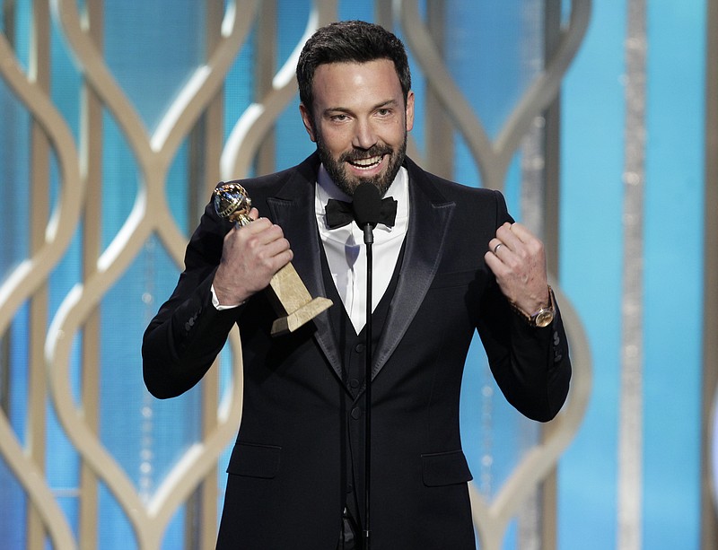 Ben Affleck is shown with his award for best director for "Argo" during the 70th Annual Golden Globe Awards at the Beverly Hilton Hotel on Sunday, in Beverly Hills, Calif. 