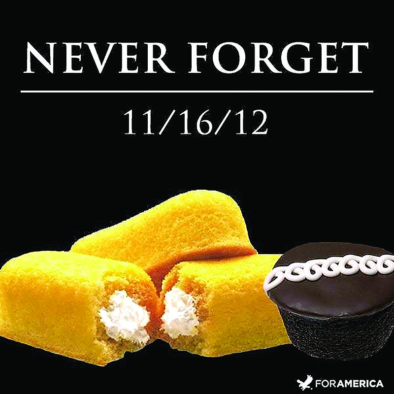 "Never Forget" is one of the most recent of dozens of pieces of art Nancy Peppin has created over the years using Twinkies and other Hostess products. A graphic artist by day for slot machine-maker International Game Technology, Peppin doesn't like to eat Twinkies. She uses them to depict popular culture similar to Any Warhol.