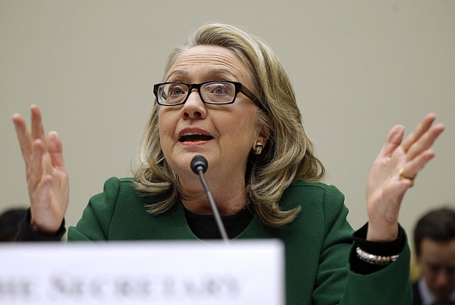 Secretary of State Hillary Rodham Clinton testifies Wednesday on Capitol Hill before the House Foreign Affairs Committee hearing on the deadly September attack on the U.S. diplomatic mission in Benghazi, Libya, that killed Ambassador Chris Stevens and three other Americans. 