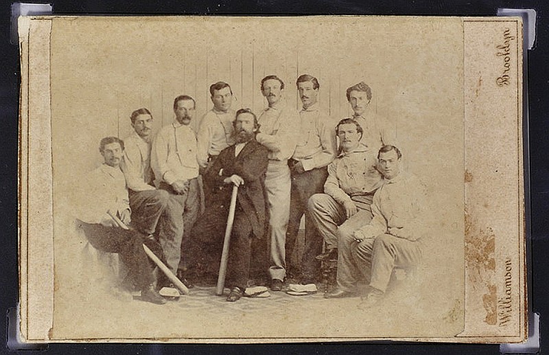 A rare 1865 baseball card of the Brooklyn Atlantics, discovered in a photo album bought at a yard sale in Baileyville, Maine, will be auctioned off on Feb. 5. The auction house expects six-figure bids for the rare card.