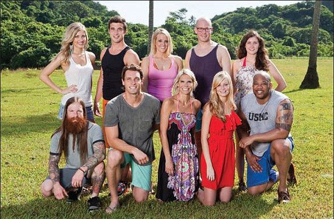 Hope Driskill (back row, far left) will be a member of the Gota tribe when the new season of Survivor begins Wednesday. (CBS publicity photo)