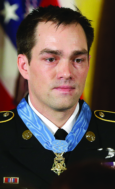 Retired Staff Sgt. Clinton Romesha is seen after receiving the Medal of Honor on Monday.