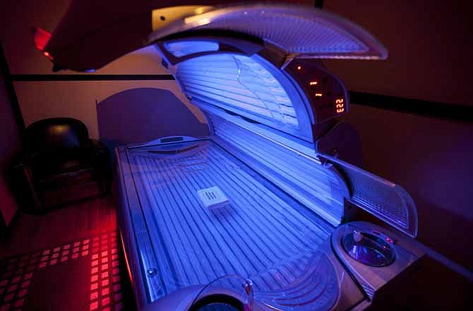 This 2012 file photo shows a tanning bed in Canada, where some provinces have banned their use for people under the age of 18. The 2013 session of the Missouri state legislature is considering proposals to place new limitations on allowing minors to use the devices.