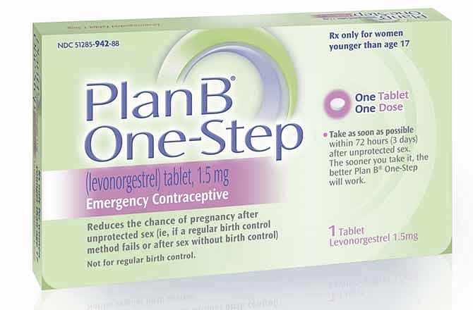 This undated image made available by Teva Women's Health shows the packaging for their Plan B One-Step (levonorgestrel) tablet, one of the brands known as the "morning-after pill."