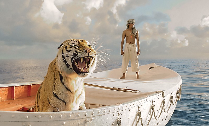 This film image shows Suraj Sharma as Pi Patel in a scene from "Life of Pi," one of the most unusual megahits ever to hit the big-screen.  