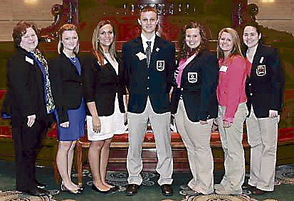 Photo submitted
California High School DECA chapter students during Legislative Day at the State Capitol.
