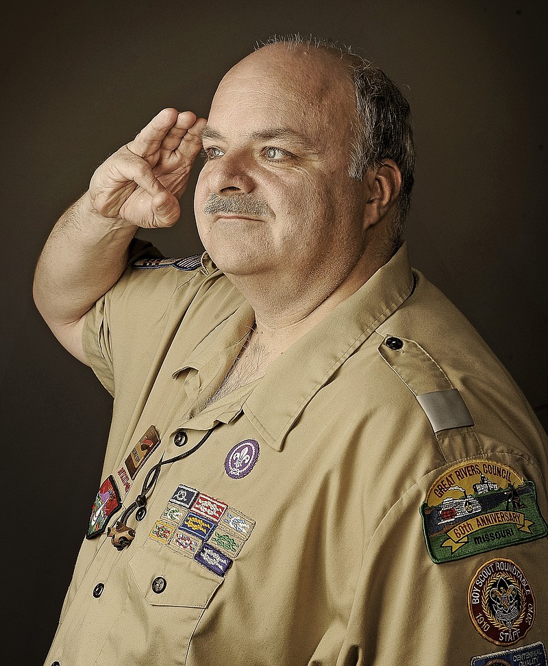 George Kopp provides a special service in Boy Scouts - he trains the adults.