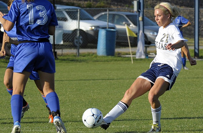 Tiffany Weaver will be one of the starting forwards this soccer season for the Helias Lady Crusaders.