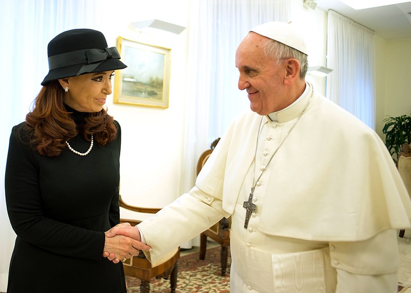 Pope Francis' diplomatic skills were put to the test Monday as he met with Argentine President Cristina Fernandez, with whom he has clashed over her socially liberal policies and what he has called the government's totalitarianism. Fernandez called on the former Archbishop of Buenos Aires Monday, a day before she and other world leaders attend his installation Mass in St. Peter's Square that some estimates say could bring 1 million people to Rome. 