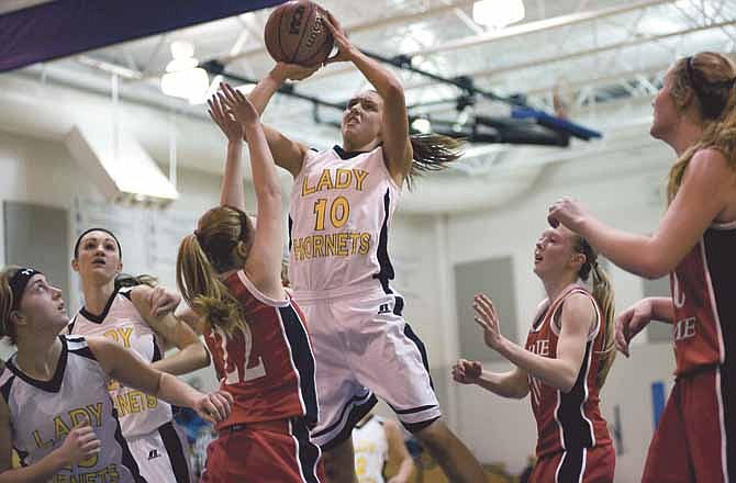St. Elizabeth's Allie Heckemeyer was a Class 1 Missouri Basketball Coaches Association all-state selection. She is joined by 10 other area players on the list. (News Tribune file photo)