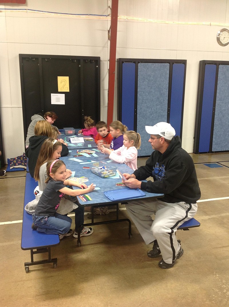Cole County R-I Elementary School hosted a Literacy Night for about 50 parents and students recently. Submitted photo