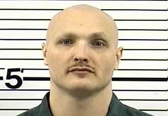 This undated file photo provided by the Colorado Department of Corrections shows Thomas Guolee. Guolee, a second white supremacist prison gang member whose name surfaced during an investigation into the slaying of Tom Clements, Colorado's prisons chief, was arrested Thursday evening, April 11, 2013 authorities said.